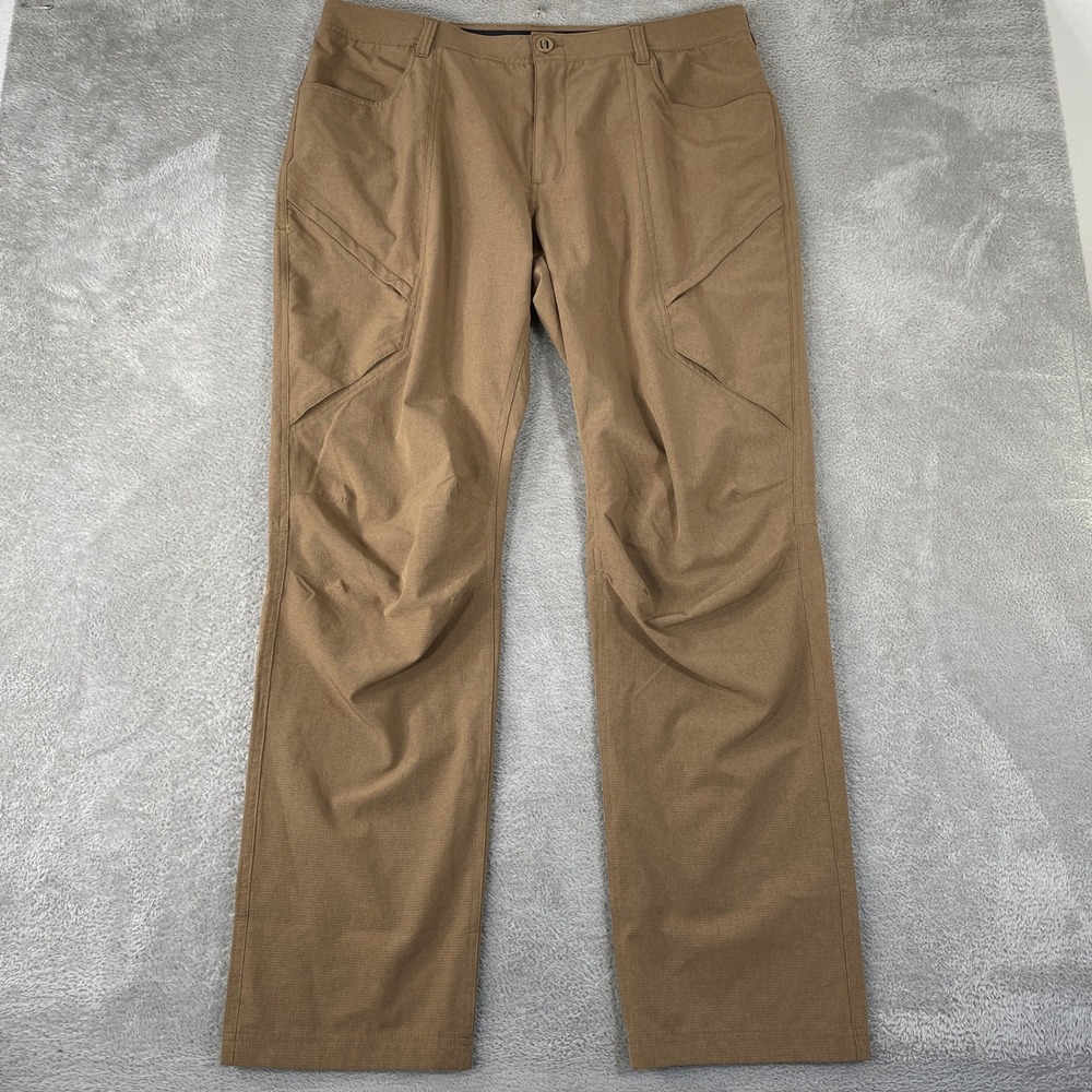 Under Armour Tactical Pants Mens 40x34 Tan Loose Fit Ripstop Cargo Utility